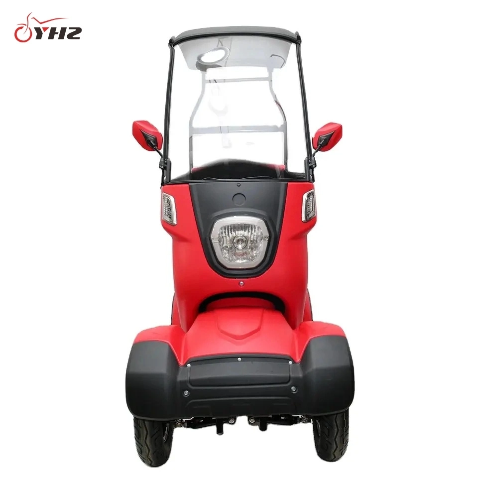 4-Wheel Electric Mobility Scooter Speed 25km/H with Roof and Trunk for Adult