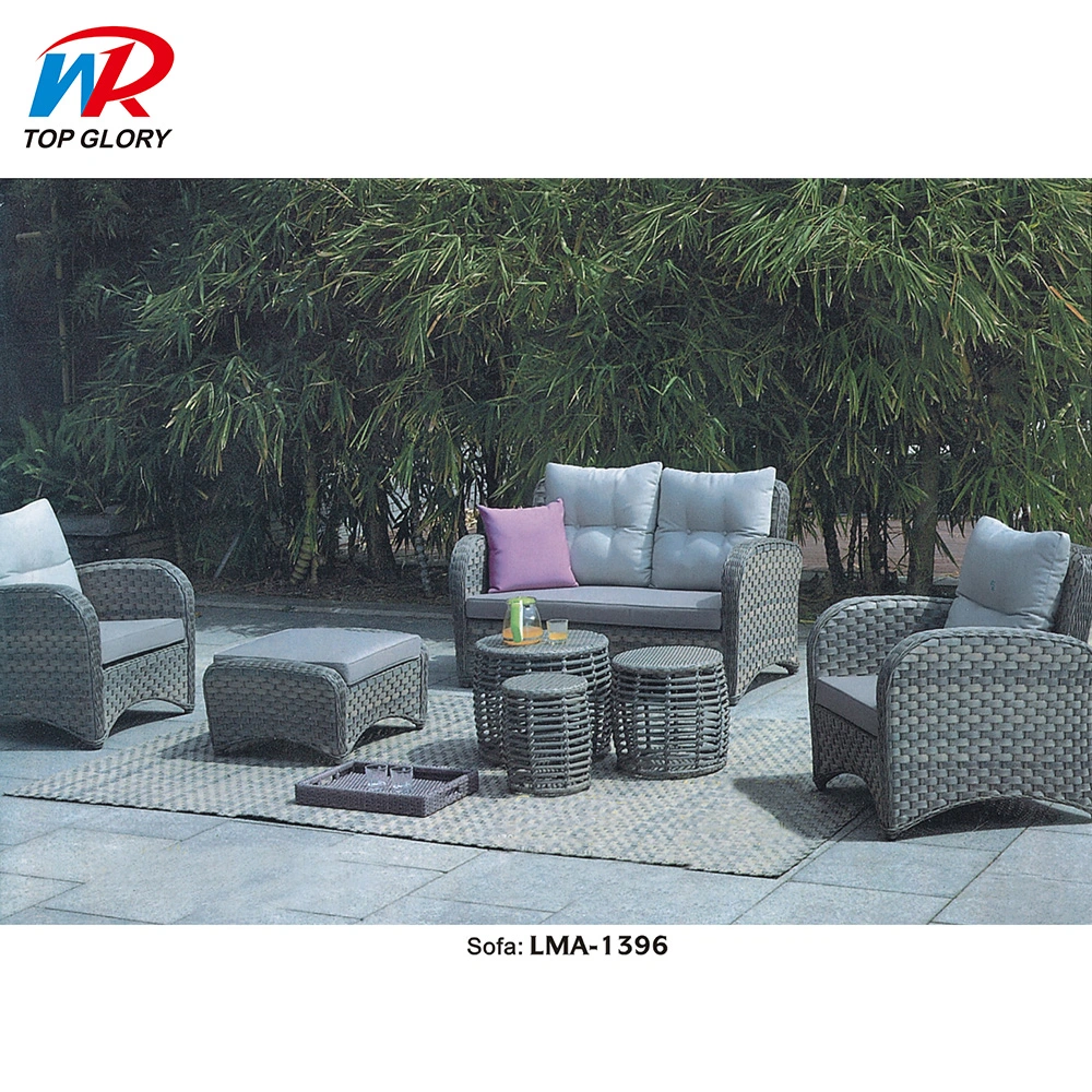 Outdoor Furniture Garden Sets Patio Rattan Wicker Furniture Table and Chairs Sofa Balcony Metal Furniture Quality Modern Sun Fun