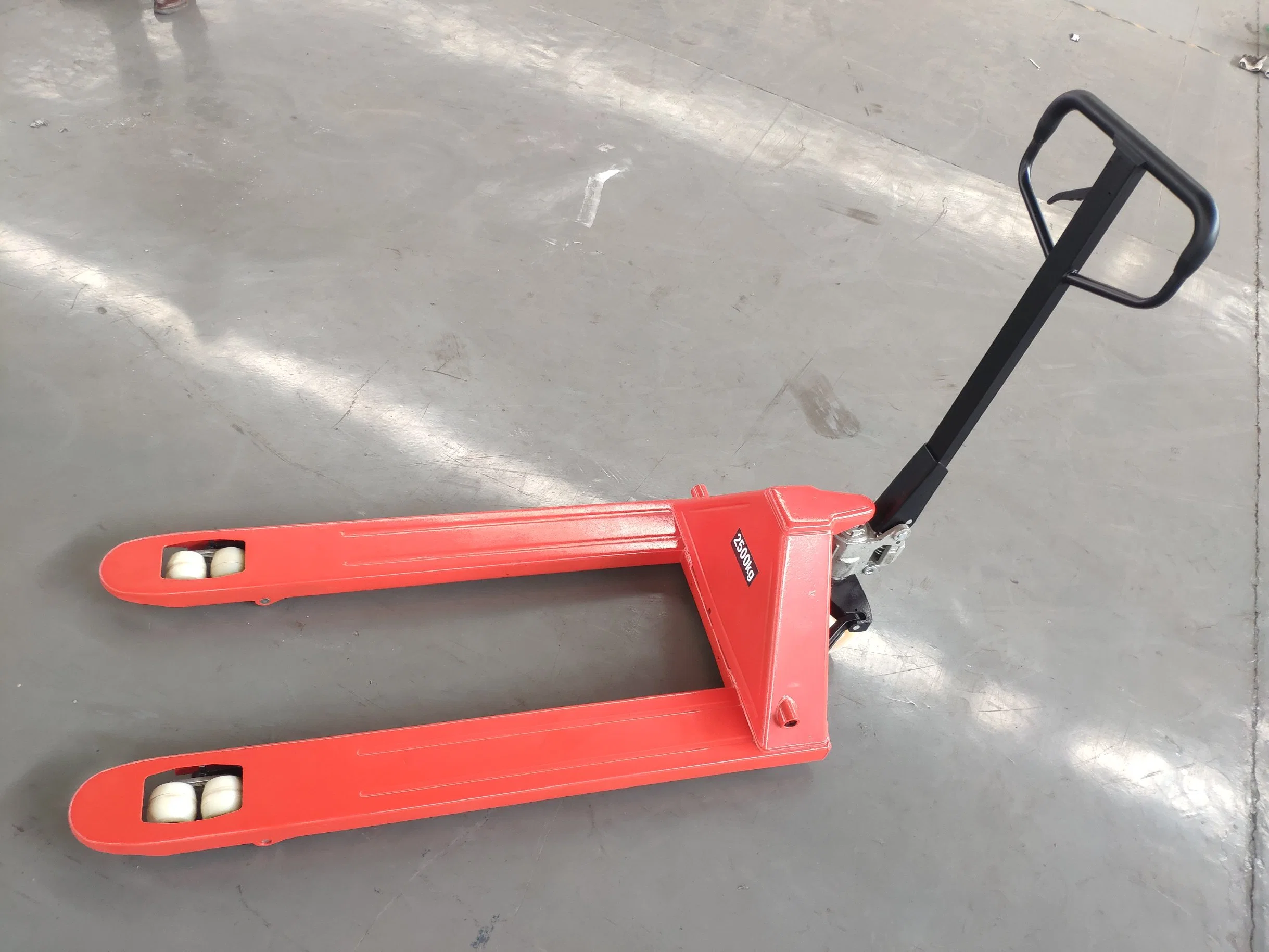 2500kg Nylon PU Rubber Wheels Hand Pallet Jack Manual Hydraulic Pallet Truck