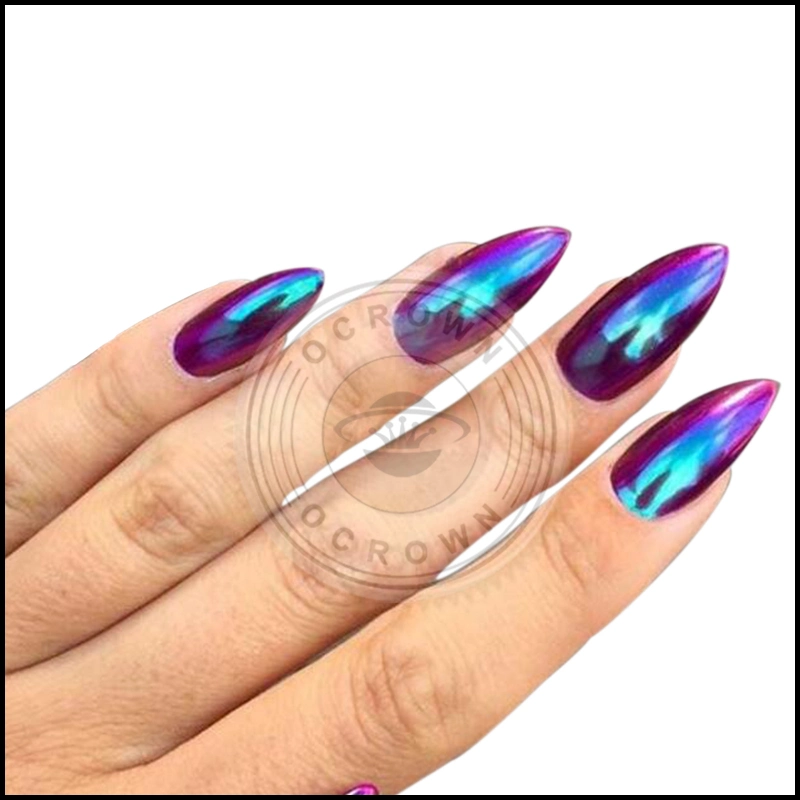 Chameleon Aurora Espejo Rainbow Unicorn pigmento de cromo para Nail Art