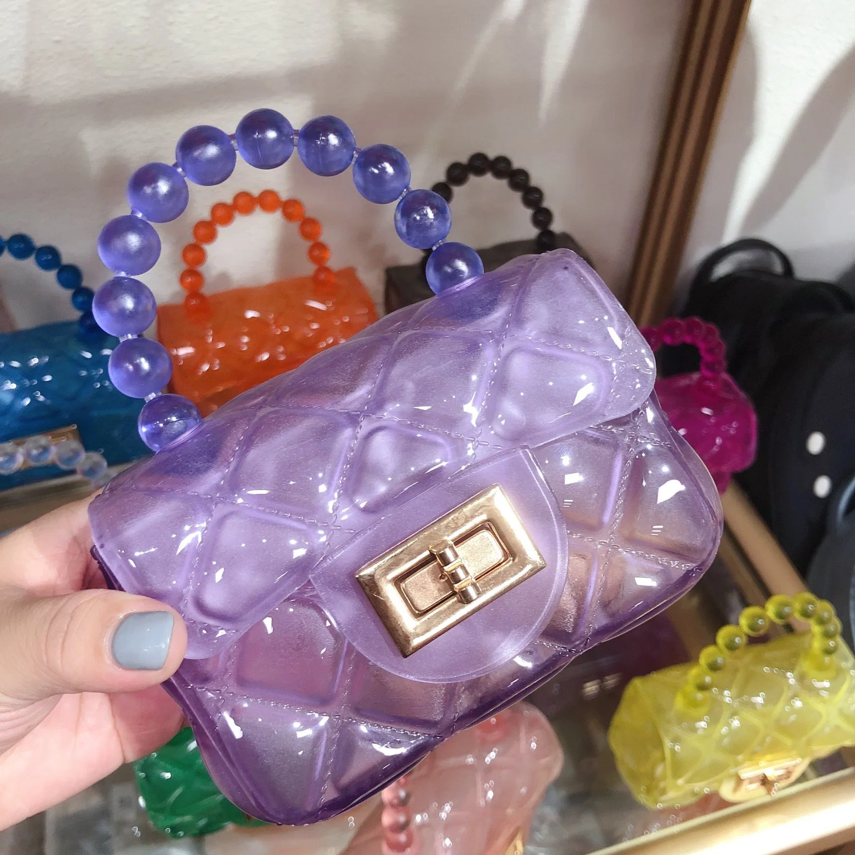 Transparent Jelly Bag Women's Bag Wholesale/Supplier PVC New Jelly Bag Woman