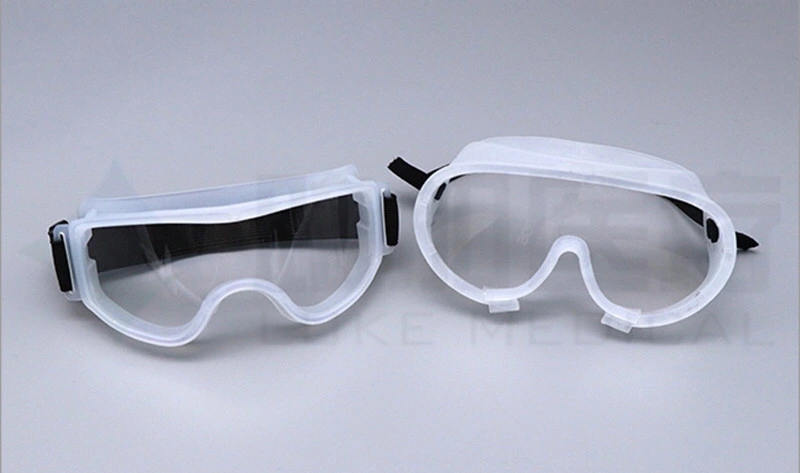 PVC Elastic Cord with Air Hole, Non-Sterile Goggle, Antifog PC Eyeglass