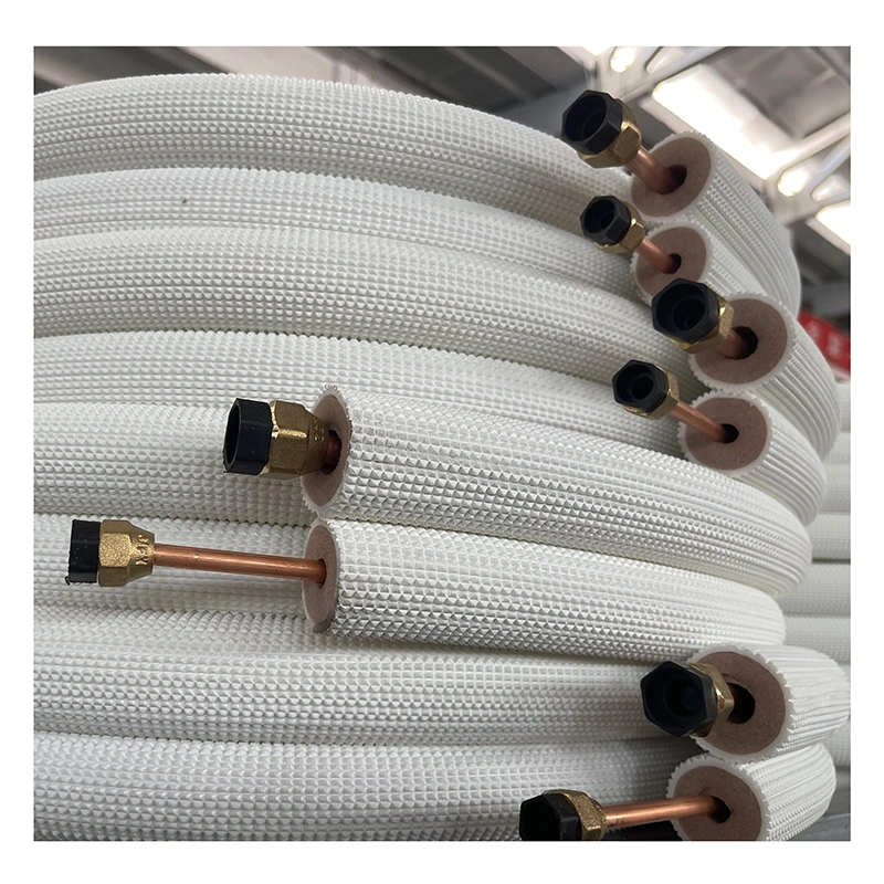 Air Conditioner PE Insulated Copper Pair Coil Copper Tube