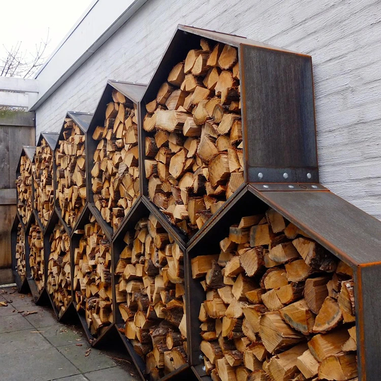 Ampliamente utilizado de calidad superior de leña al aire libre Rack de leña de madera almacenamiento Bastidor