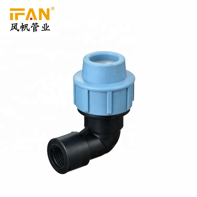 Ifan Pn16 Pressure Plastic Pipe Fittings PE PP Compressing Fitting HDPE Pipe