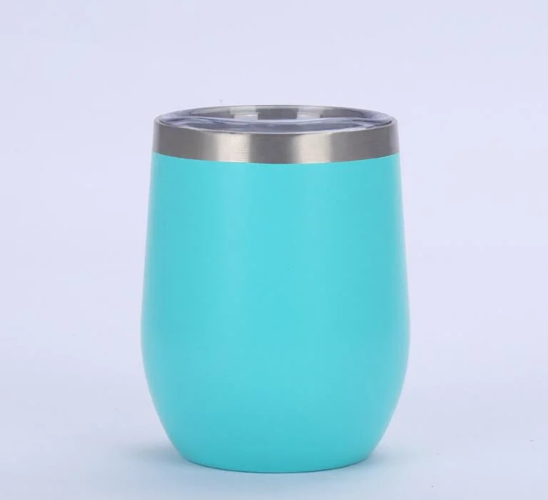 Hot Sale Creative 304 Stainless Steel Eggshell Cup Swig Spray Red Wine Car U-Shaped Pot Belly Egg Thermal Cup