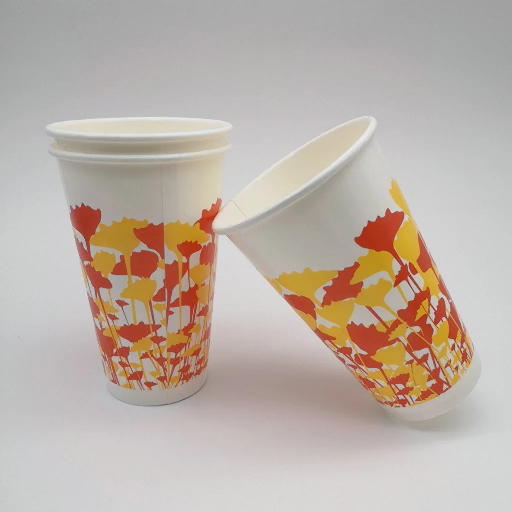 Disposable Cold Drink Coffee Cups Paper Cups with Lid