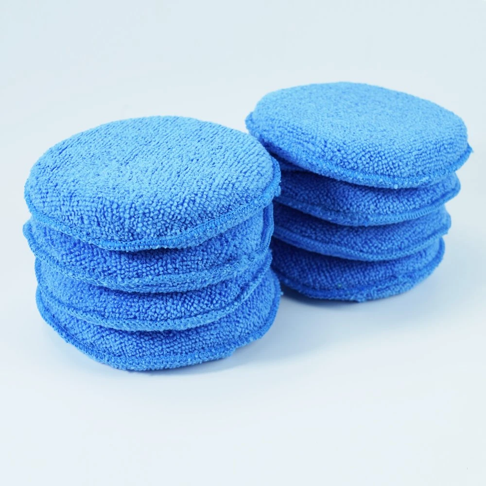 High Absorption Lint Free Car Polishing Buffing Cleaning Pads with Pocket