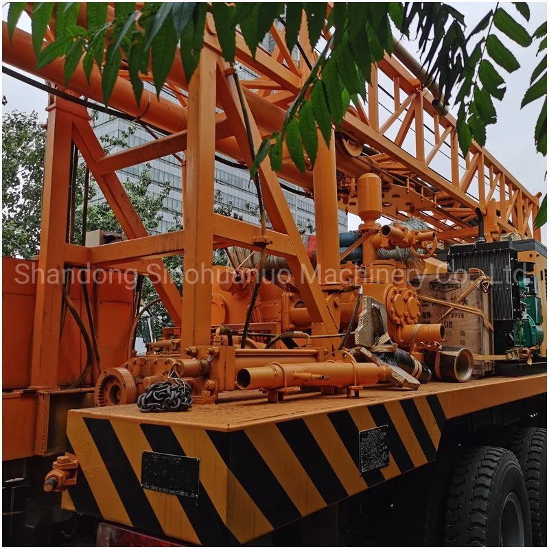 Mechanical Power Head Big Torque Truck Mounted Rotary Drilling Rig and Borehole Drilling Machine