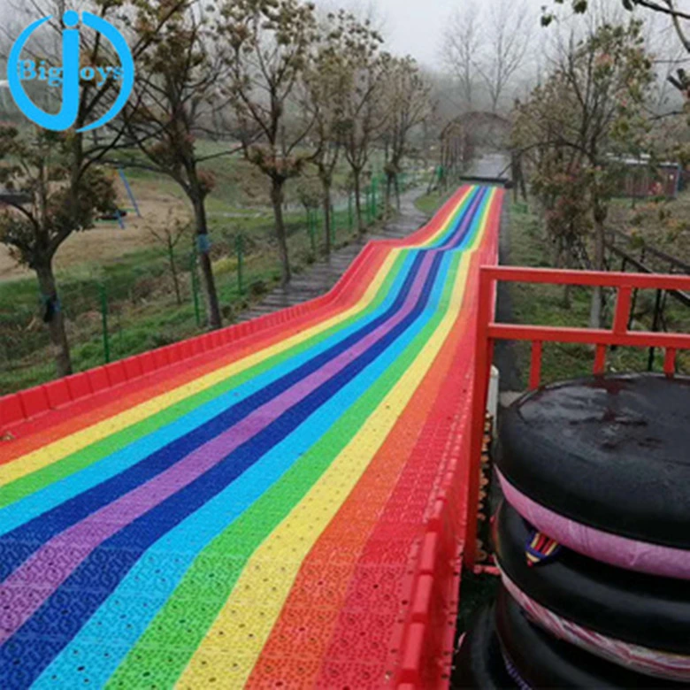 Colorful Dry Kids Plastic Slip Slide Rainbow Slide for Sale/ Amusement Park Equipment Slide for Sale/ Rainbow Slide for Kids and Adults