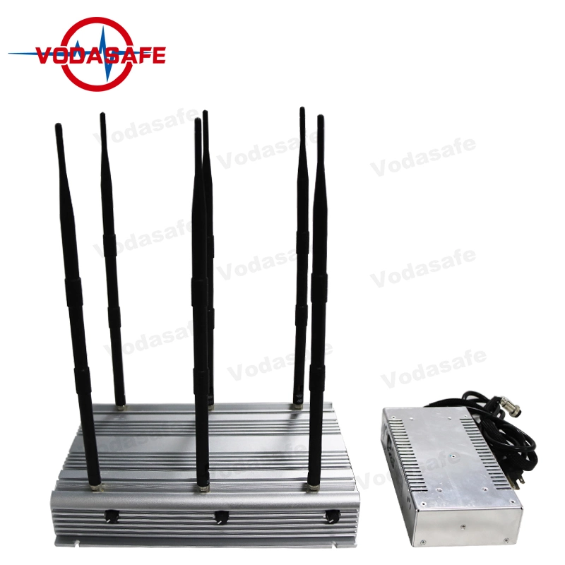 42W de alta potencia WiFi Teléfono Móvil de la&#160;señal de la cárcel de UHF&#160;Jammer 6 Antenas GPS 3G 4G WiFi&#160;&#160;Jammer señal GPS teléfono