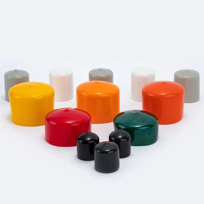 High Demand Flexible Soft Rubber DIP Molding Vinyl End Cap PVC Pipe Fitting End Caps for Pipe