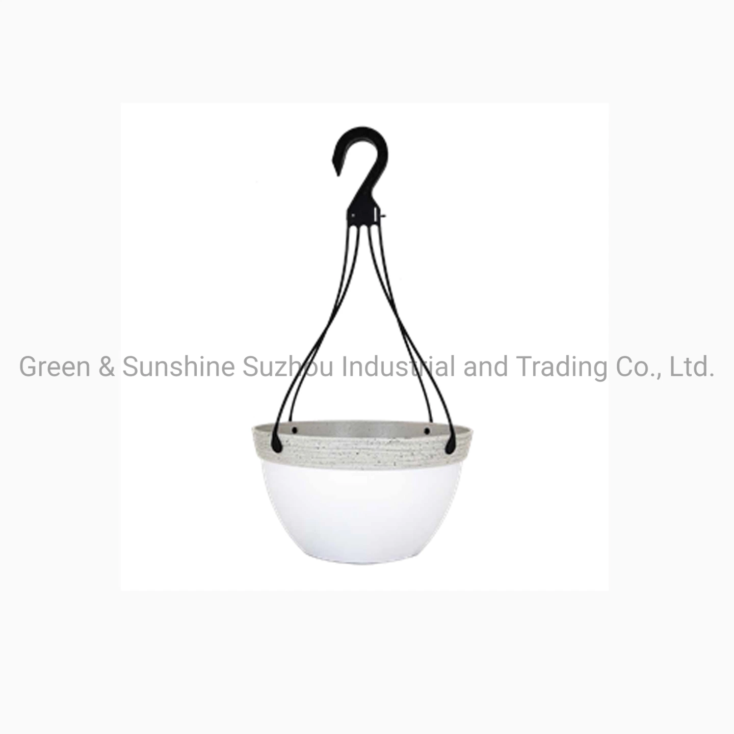 Factory Directly Sale High Quality Cheap Price Large Waterproof PP 12"Bell Hanging Basket with Hanger Plastic Flower Pot Plant Pot Garden Planter