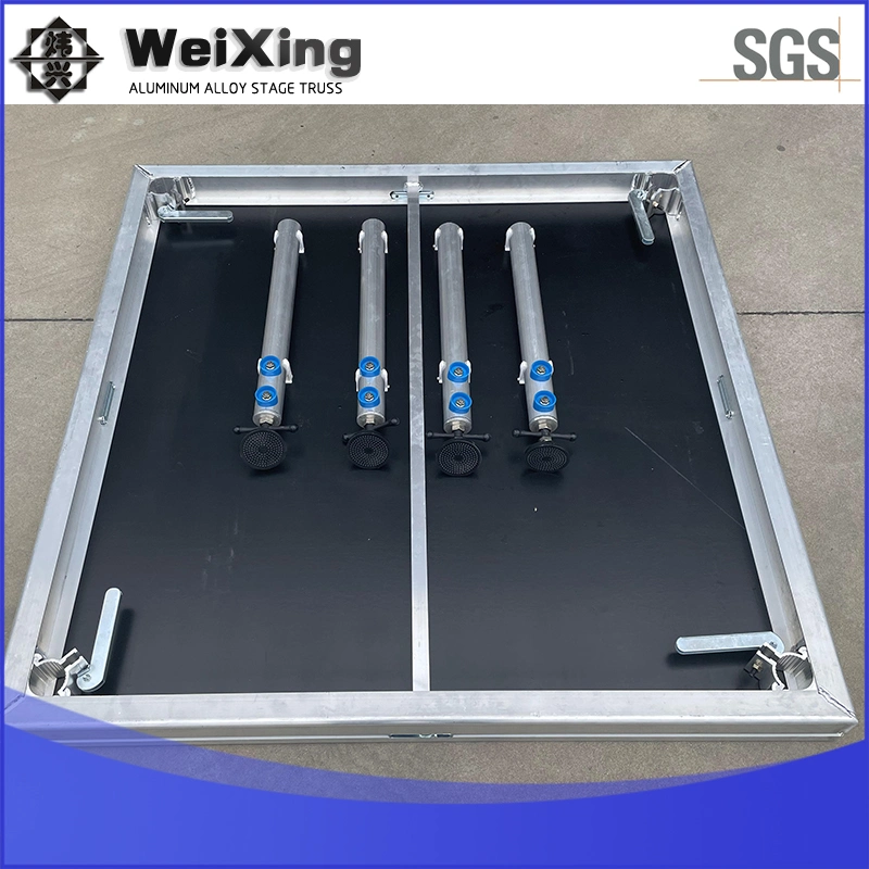 Montaje rápido Weixing portátil plegable de aluminio reforzado etapa