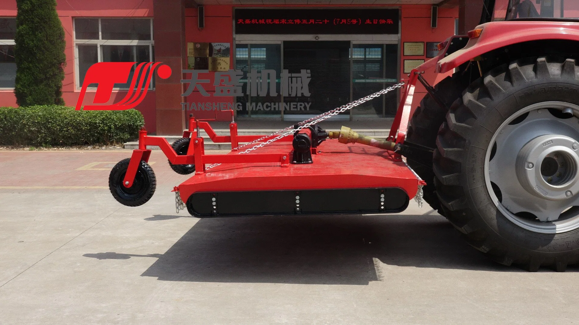 Factory Direct Sale Price Tractor Three Point Mounted Double Blades Pto Driven Big Area Lawn Mower Grass Cutter