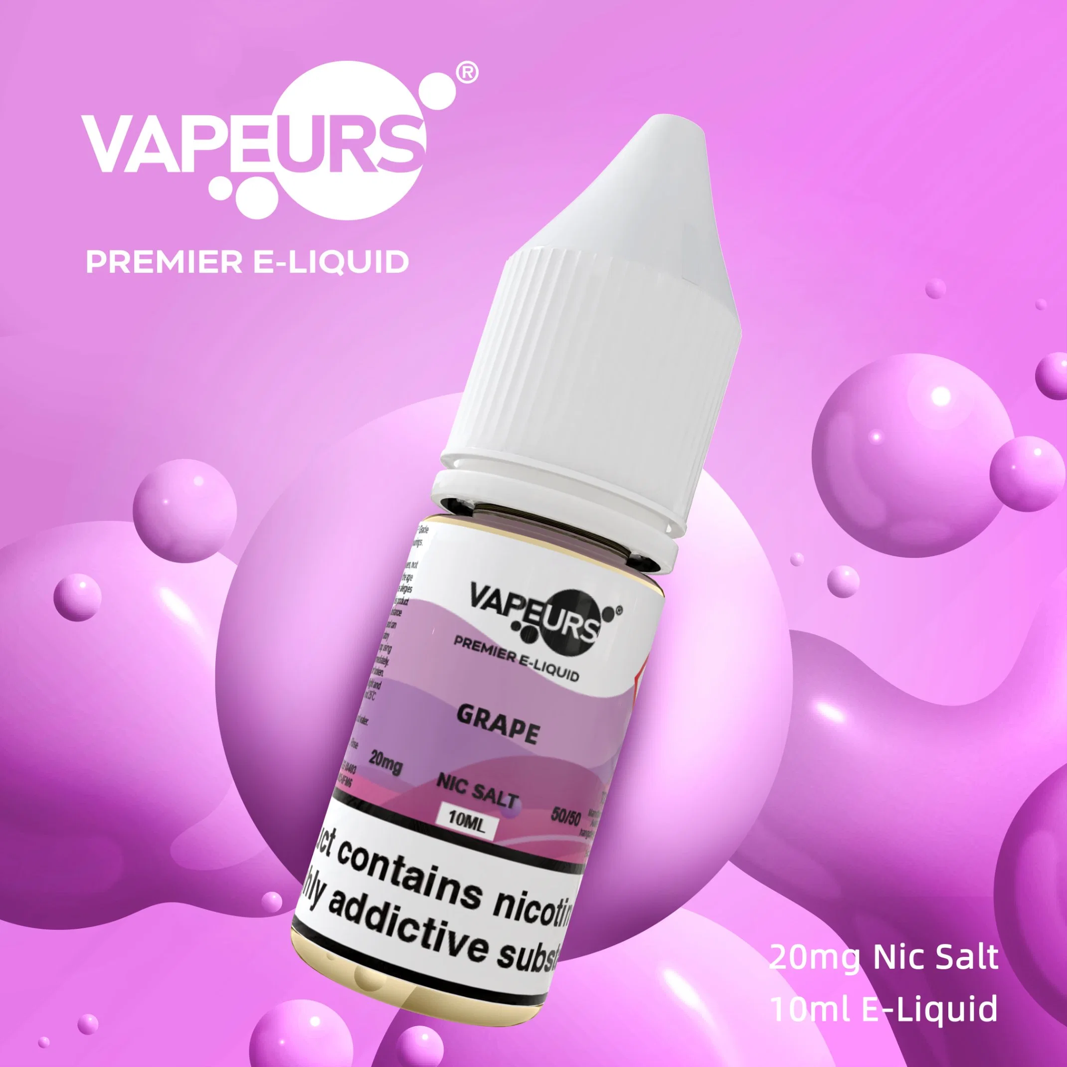 Vapeurs 10ml Vape Juice E Liquid for Disposable Vape Puff