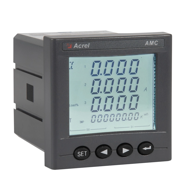 AC Three-Phase Programmable Ammeter and Voltmeter Meters Digital Display