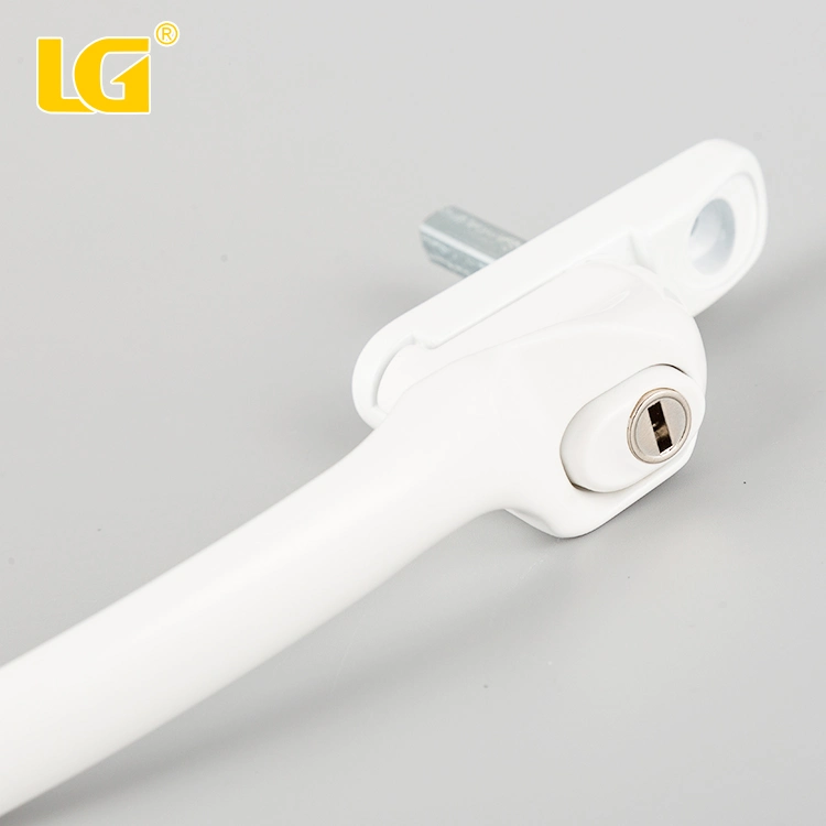 ISO9001 White Cranked Espag UPVC Window Door Cabinet Hardware Handle