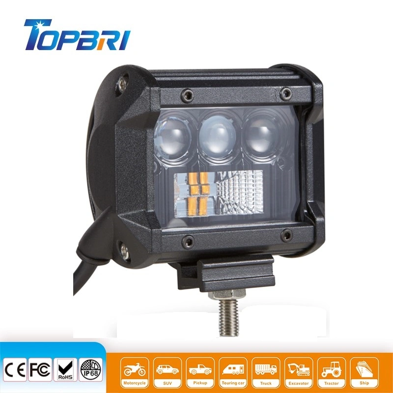 Professional 25W Car Lamp CREE Amber White LED Work Lights for Motorcycle Bike