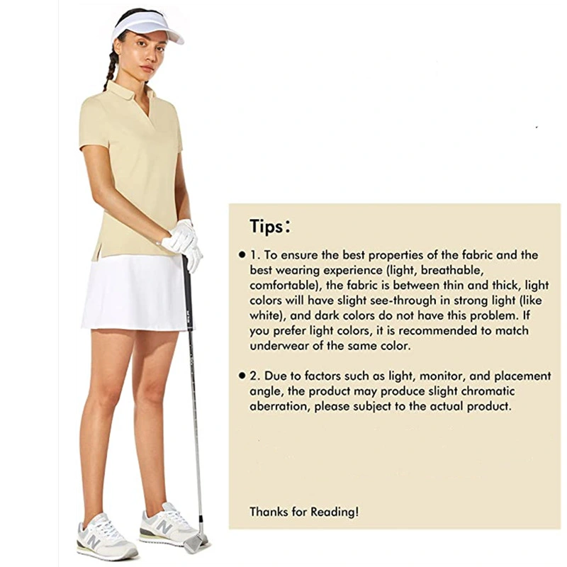 Women's Golf Shirt Short Long Sleeve Lightweight Quick-Dry Workout Daily Work Polo Shirts