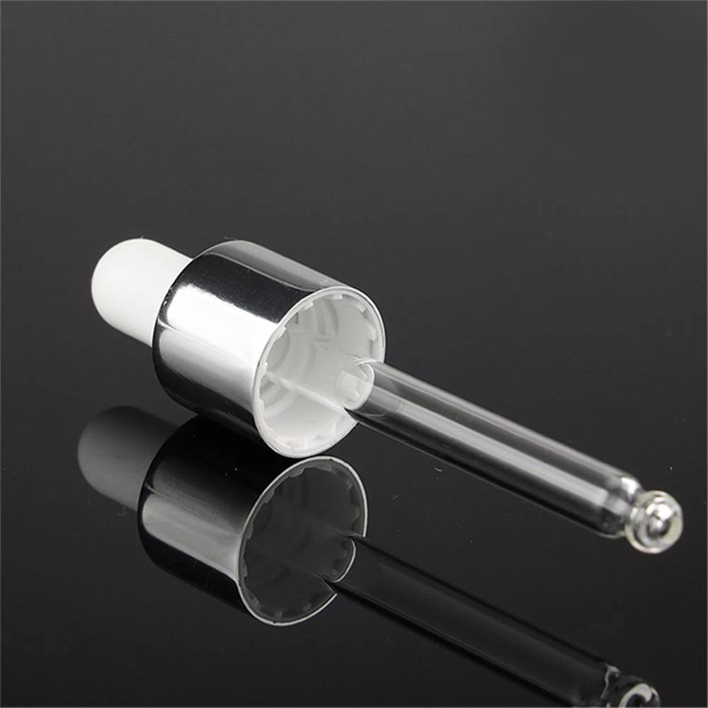 Eye Dropper for Essential Oils - Pipettes Dropper with Black Rubber Head, Straight-Tip Calibrated Thick Glass Medicine Dropping Pipettes for Accurate Easy Dose