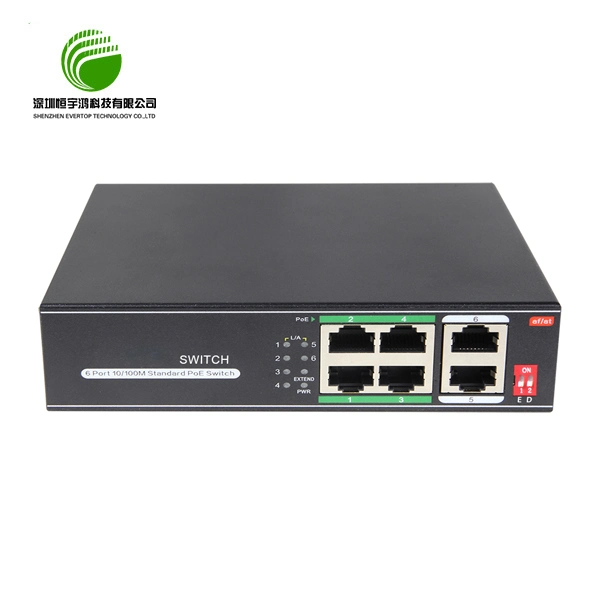 Commutateur réseau Fast Ethernet de bureau 10/100 Mbit/s pour réseau IP CCTV Caméras