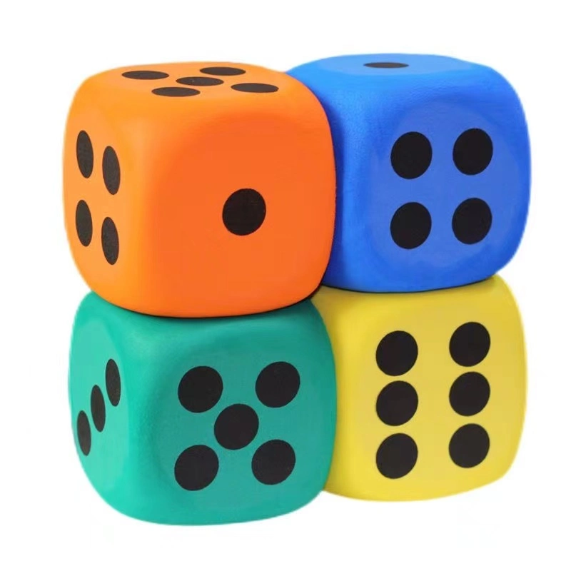 Wholesale/Supplier Custom Printed Large Size Bulk EVA PU Foam Dices Six-Sided Embellishment Game Toy Dice