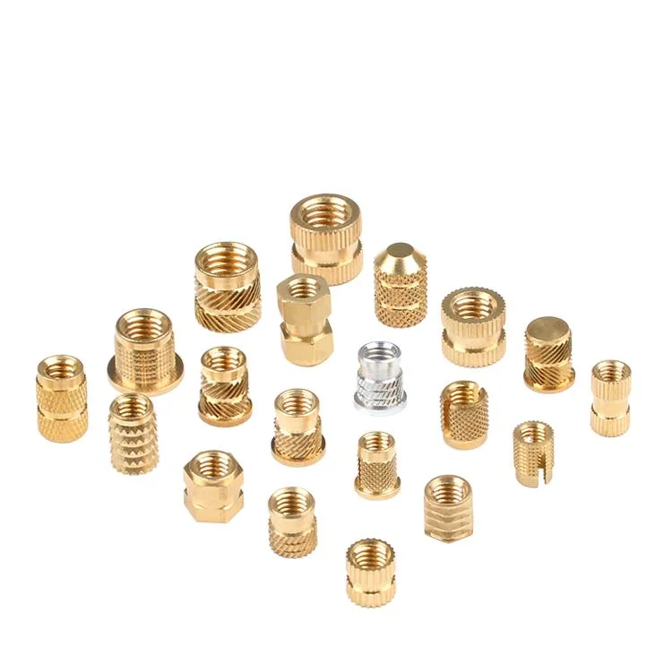 Knurled Brass Insert Nut M2 M3 M4 M5 M6 M8 Threaded Nuts for Plastic Hot Melt Insert Nuts Brass Heat Inserts