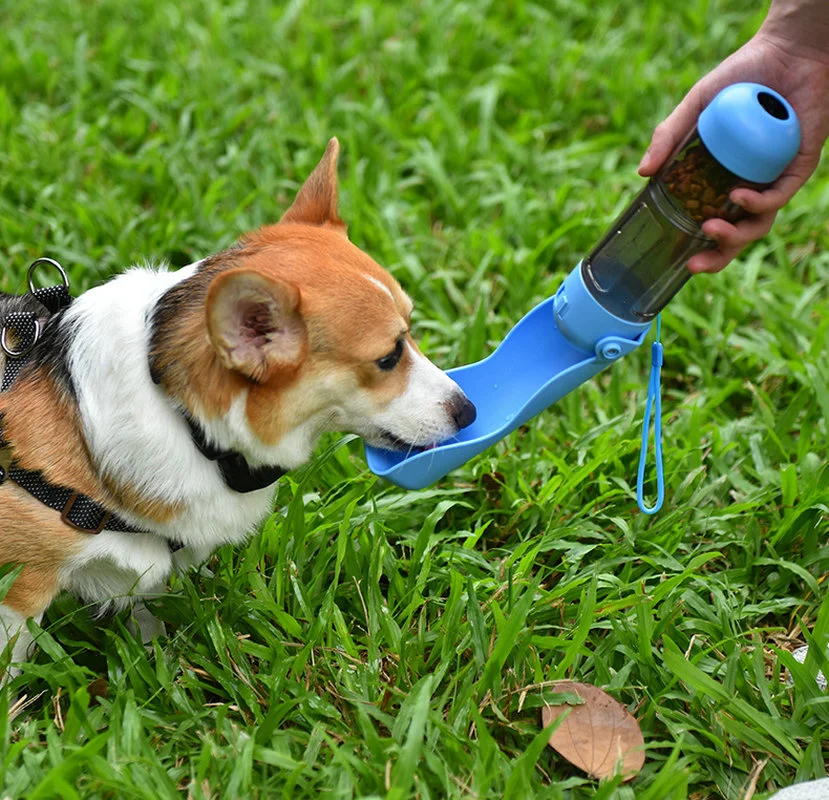 Garrafa de água para animais de estimação garrafa de comida para cão portátil para animais de estimação passeio ao ar livre, dispensador de água para cachorros Wbb19313