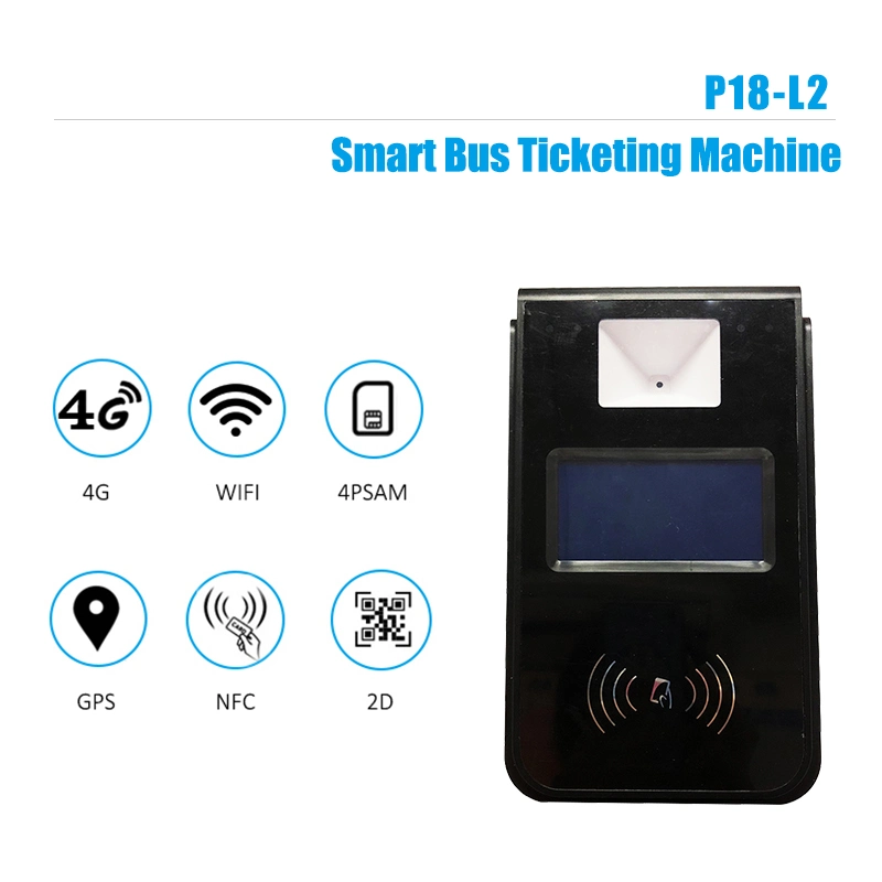 Système de billetterie prépayée pour bus GPS de paiement électronique des transports en commun avec lecteur de carte WiFi GPRS (P18-L2C)