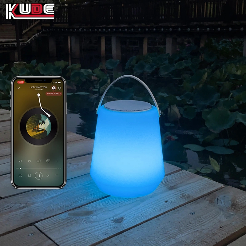 Le plastique 16 voyant de changement de couleur haut-parleur Bluetooth pour la musique et de décoration