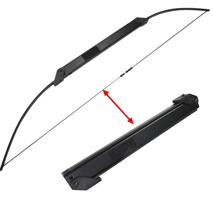 Black 55" de longueur de pliage 30-50lbs Portable puissant Takedown tir en alliage de Bow Bow pour la chasse ou le tir sur cible Mettre en place chaque corps