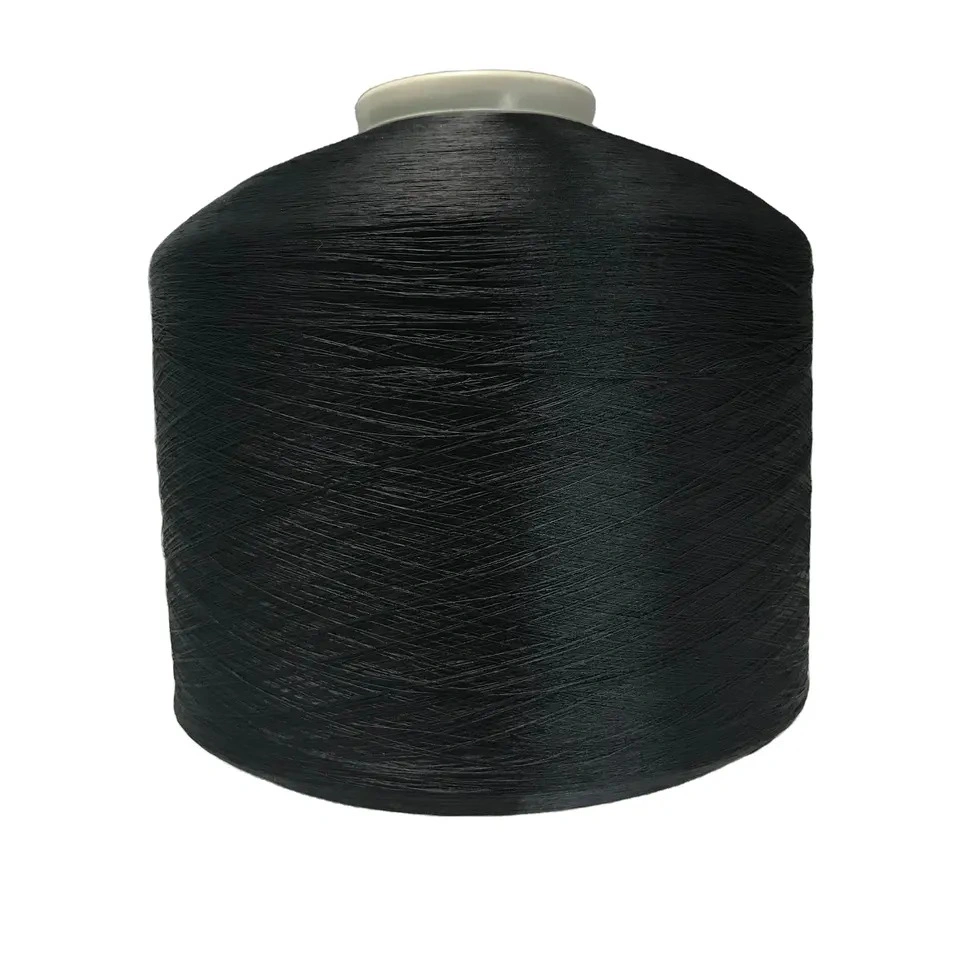 Fully Drawn FDY Bulk PVC Coated Multiple Folded Tube Virgin Colors Dyed 120 Denier Polyester Cord Yarn 65D 110d 300dtex Count