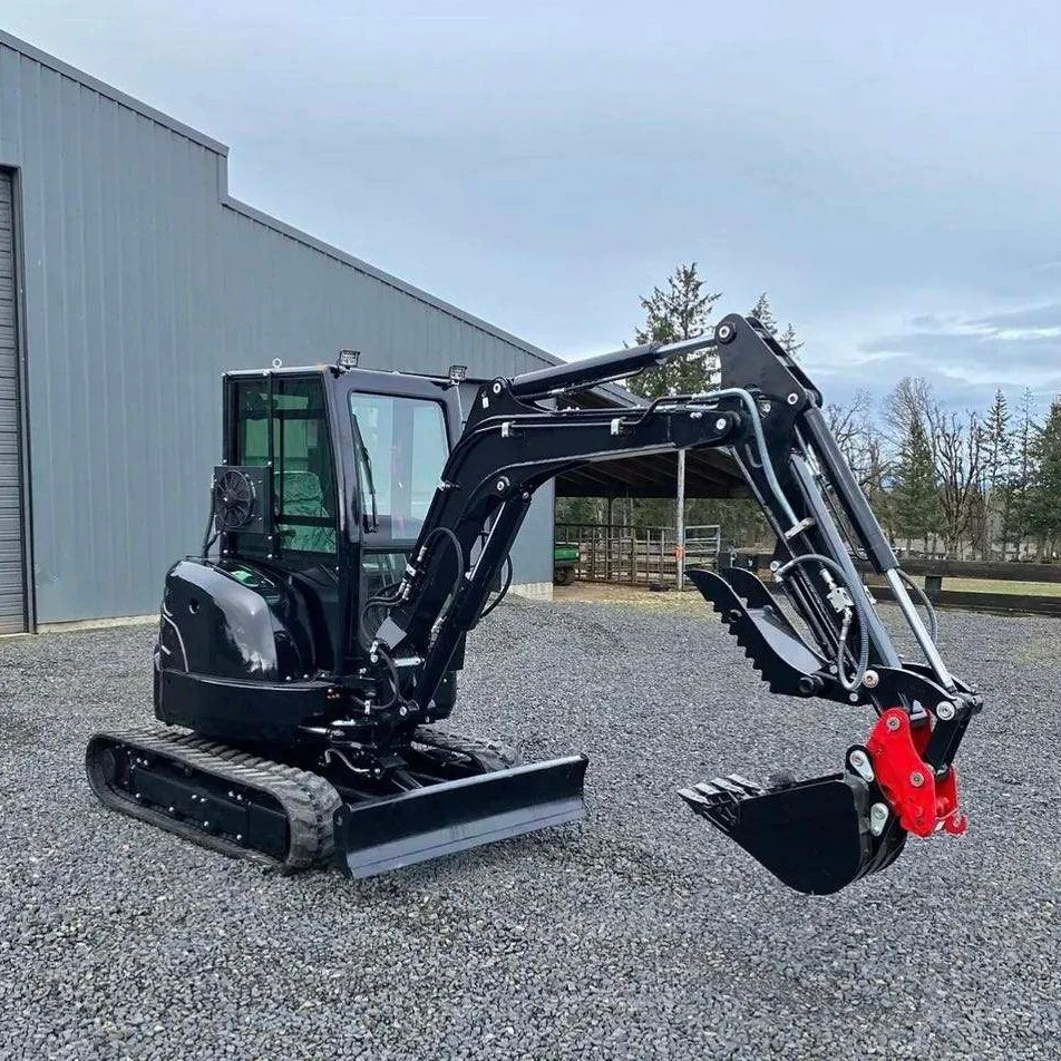 Livraison gratuite Mini pelles 3,5 tonnes Chine Vente chaude Machines Multifonctionnelles Petite Pelle de Construction Machine de Bagger Micro.