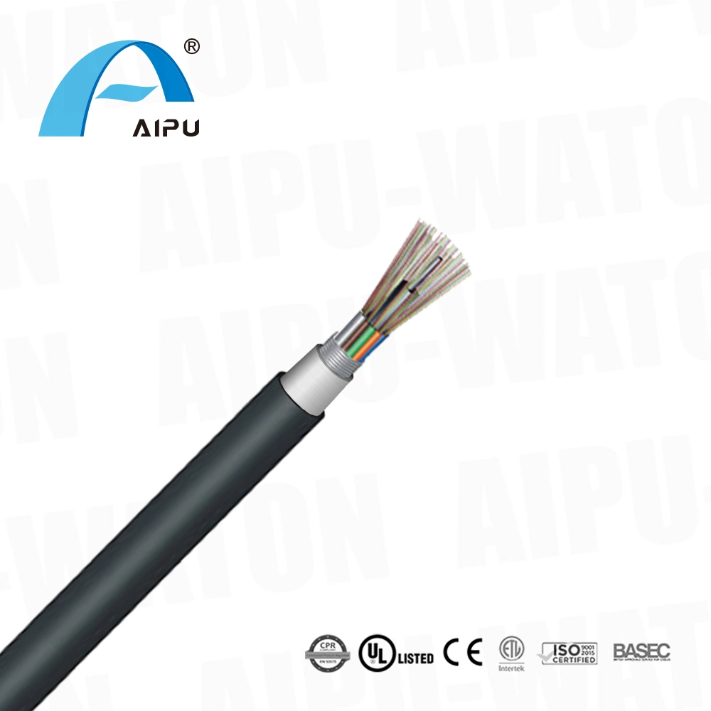 Outdoor Network Cable Optical Calbe Adapter Duct & Aerial Steel Tape Armored Optical Cable GYTS 2-288core Fiber Optic