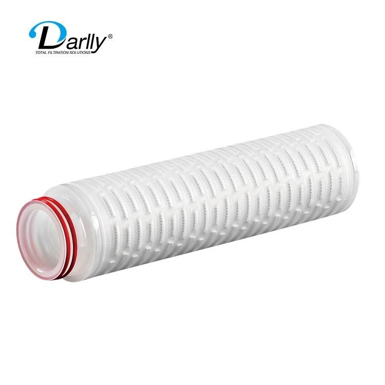 +0.22Darlly 0,45 um double couche de sécurité élevée polyéthersulfone (PES) Filtre plissé de membrane de filtration stérile finale Cartridgefor