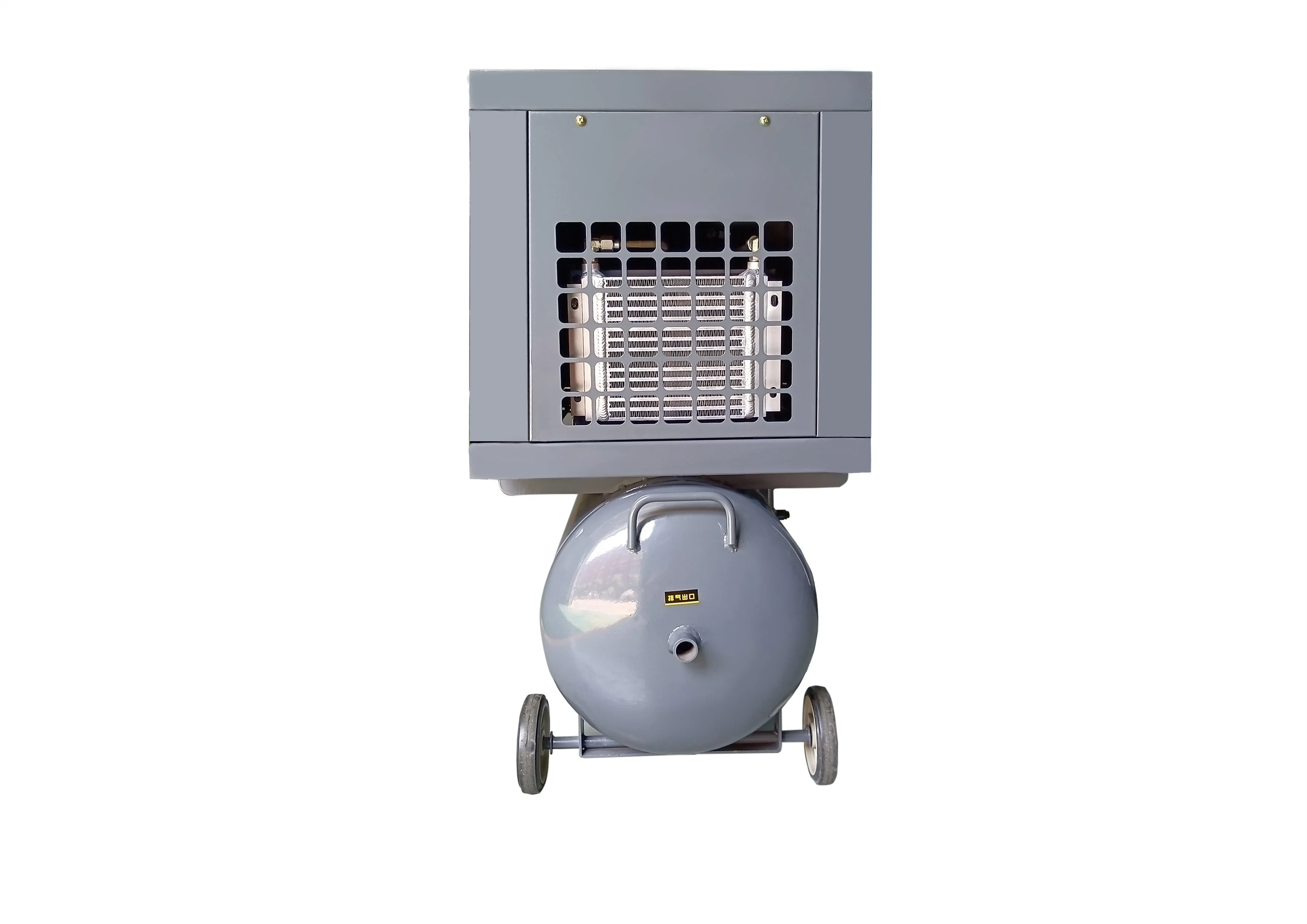 Compresor de aire portátil de tornillo rotativo industrial mini de bajo ruido 5,5kW 7HP 30cfm (con depósito de aire, bomba de ventilador, precio de fábrica)