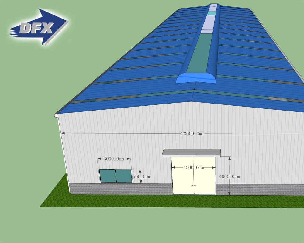 Easy Assembled Ethiopia Prefabricated Steel Structure Warehouse Stores