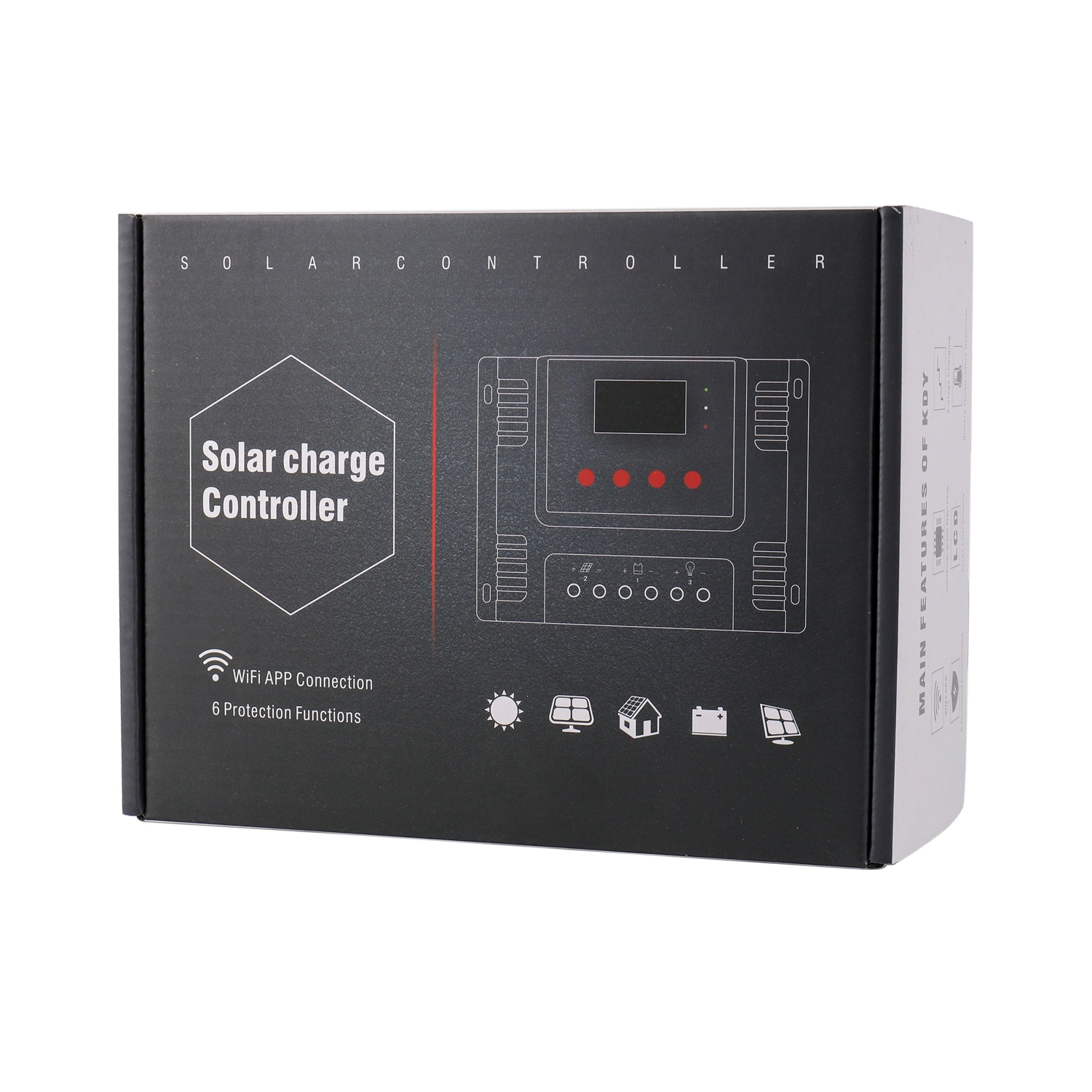 Automatic Identification System Voltage Function Battery Regulator 12V 24V 48V Solar Charger Controller