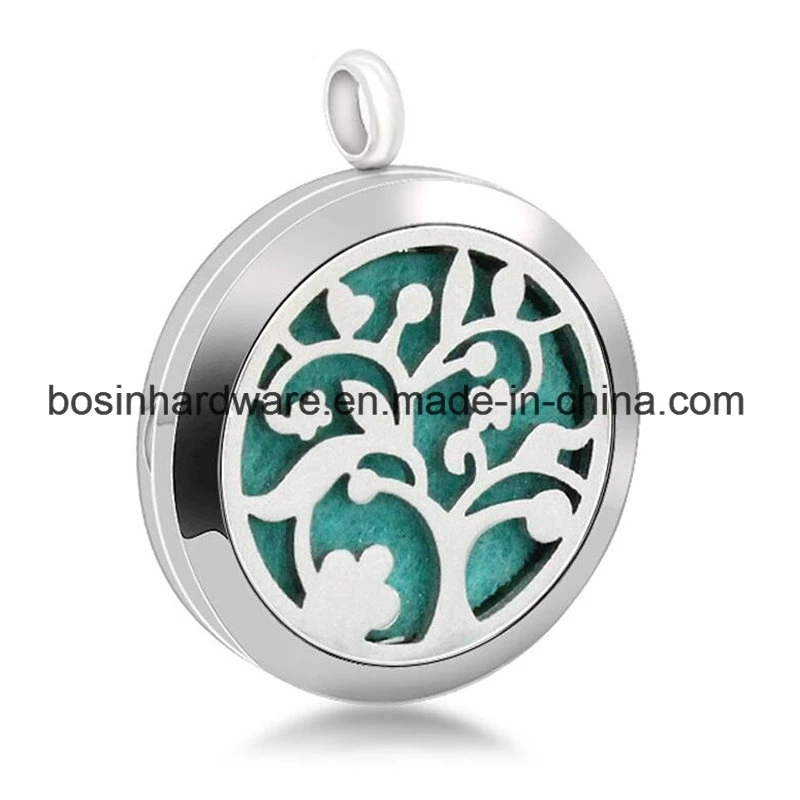 30mm Stainless Steel Tree Diffsuer Locket Charm