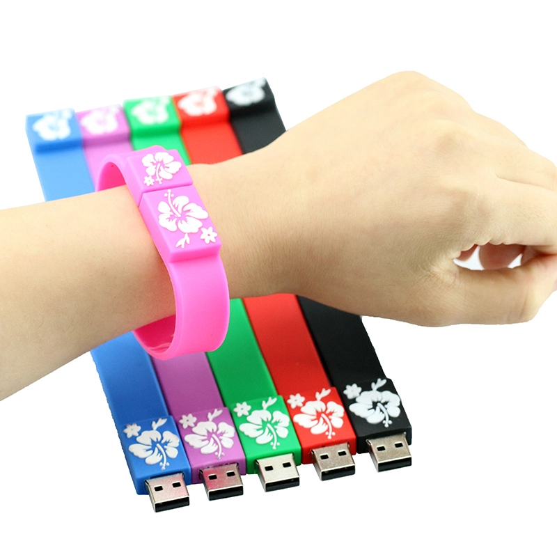 Großhandel/Lieferant Custom Silikon Fabrik Preis Wettbewerbsfähige Fracht Kostenlos Design! Kein Armband für MOQ-USB-Flash-Laufwerke