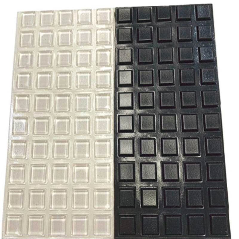 Square Clear Bumpers Rubber Foot Pads for Furniture Rubber Bumpon Rubber Products