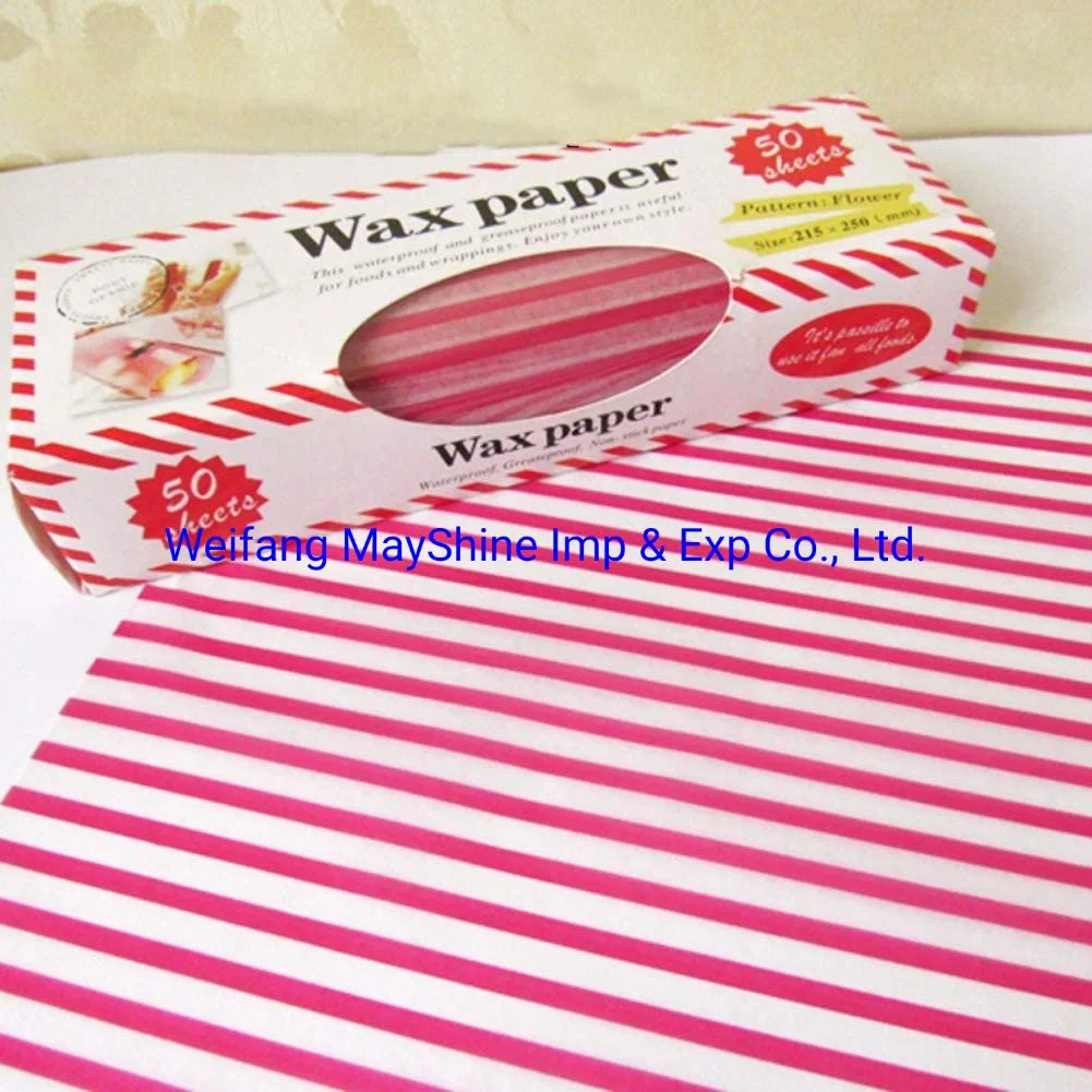 Baking Food Wrapping Fries Oil Proof Packaging Wax Paper