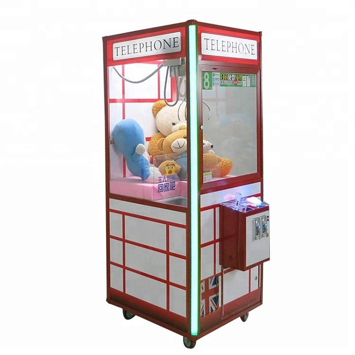 Coin Operated Kit Doll Rubiks Cube Mini Crazy Toy Candy Crane Claw Machine for Children