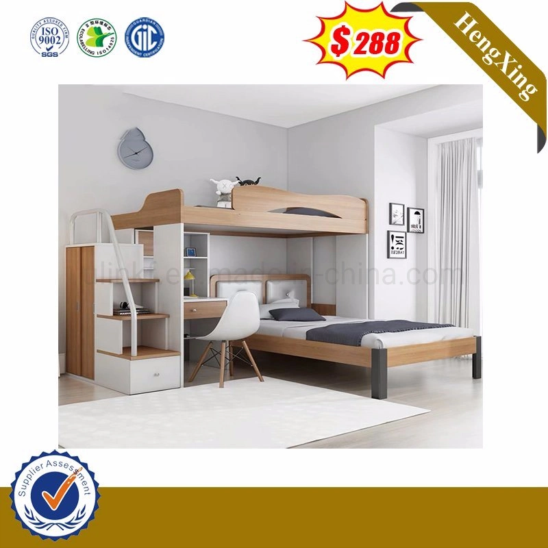 Modern MDF Home Children School Apartment Hotel Wooden Bunk Bed Bedroom Furniture Sets