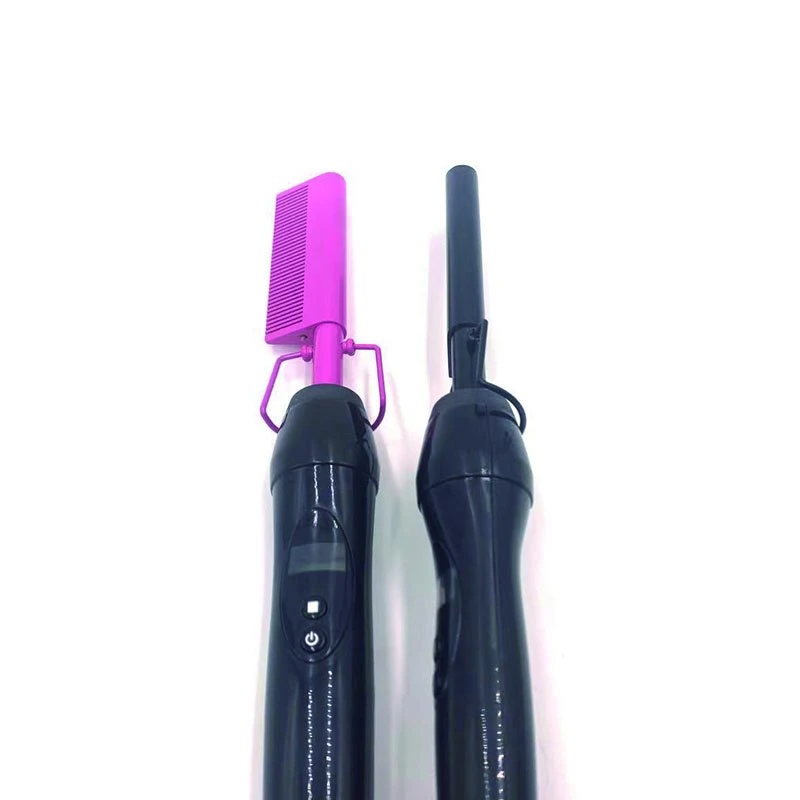 Hair Straightener Iron Comb Use in Hair to Curler and Straighten Hair Electric Heating Rod for Hair