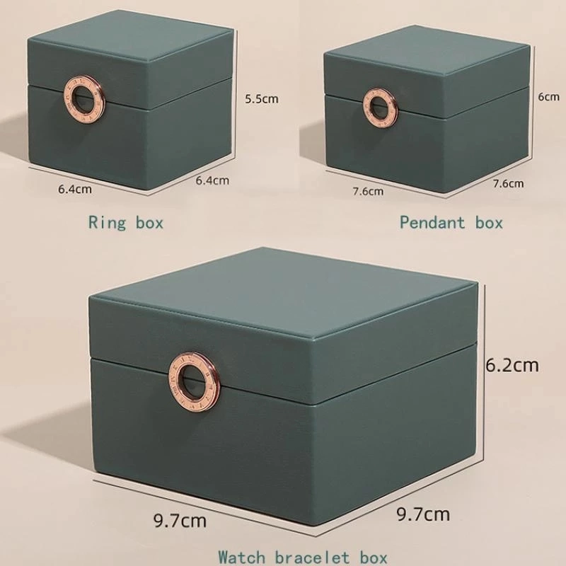 New Roman Numeral Decoration Jewelry Packaging Box PU Leather Jewelry Storage Gift Box Watch Collection Box