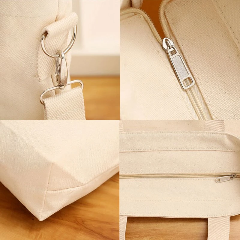 Multifunctional Large Capacity Canvas Cross Body Can Be Portable Tote Bag