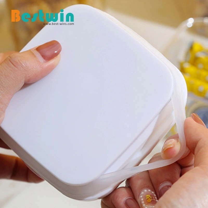 Pantry Organization Square Round Transparent Ingredient Box Airtight Food Storage Jar Container