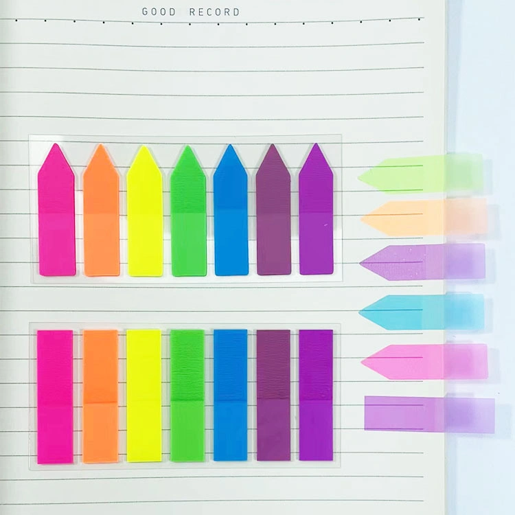 Creative Multi-Purpose PU Set Students Color Notes Combination Removable Message Stickers Notes